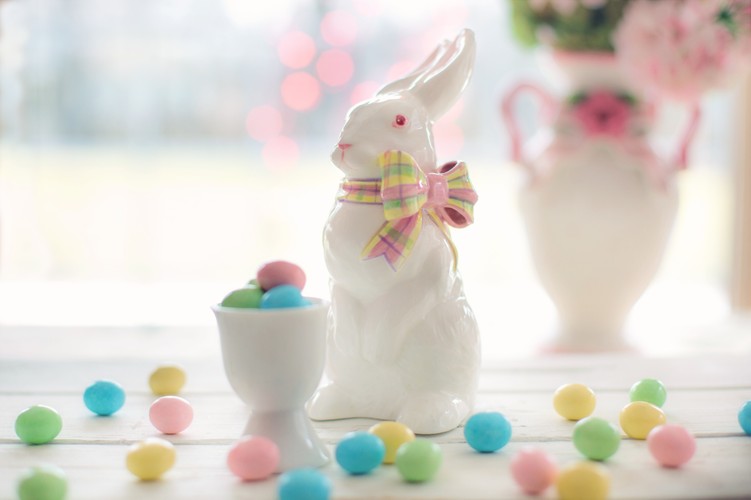 兔子，糖果，庆祝