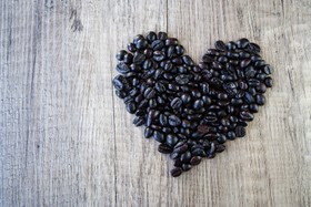 心，爱，浪漫，情人节，Wood，咖啡