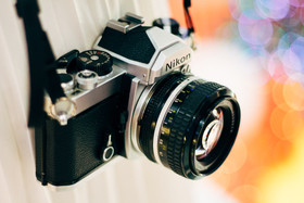 尼康相机，相机，胶卷相机，尼康和散景
